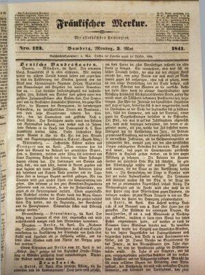 Fränkischer Merkur (Bamberger Zeitung) Montag 3. Mai 1841