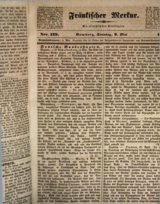 Fränkischer Merkur (Bamberger Zeitung) Sonntag 9. Mai 1841