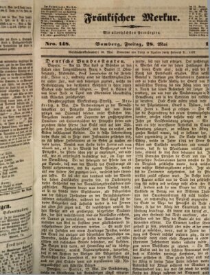 Fränkischer Merkur (Bamberger Zeitung) Freitag 28. Mai 1841