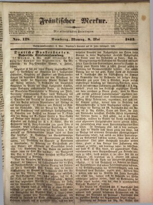 Fränkischer Merkur (Bamberger Zeitung) Montag 8. Mai 1843