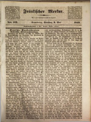 Fränkischer Merkur (Bamberger Zeitung) Dienstag 9. Mai 1843