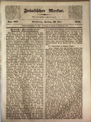 Fränkischer Merkur (Bamberger Zeitung) Freitag 19. Mai 1843