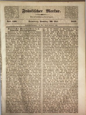 Fränkischer Merkur (Bamberger Zeitung) Samstag 20. Mai 1843