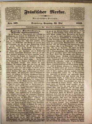 Fränkischer Merkur (Bamberger Zeitung) Sonntag 21. Mai 1843