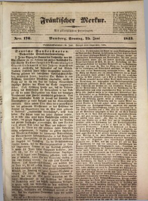 Fränkischer Merkur (Bamberger Zeitung) Sonntag 25. Juni 1843