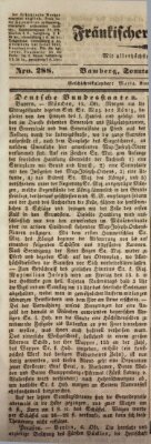 Fränkischer Merkur (Bamberger Zeitung) Sonntag 15. Oktober 1843