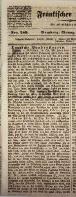 Fränkischer Merkur (Bamberger Zeitung) Montag 16. Oktober 1843