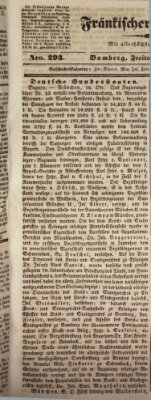 Fränkischer Merkur (Bamberger Zeitung) Freitag 20. Oktober 1843