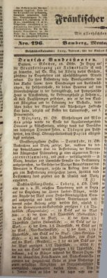 Fränkischer Merkur (Bamberger Zeitung) Montag 23. Oktober 1843