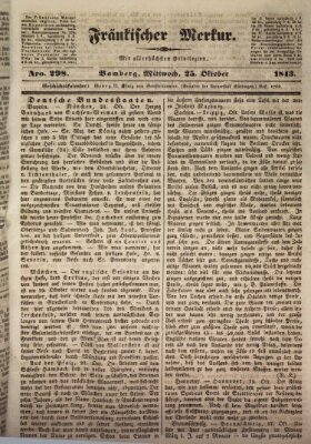 Fränkischer Merkur (Bamberger Zeitung) Mittwoch 25. Oktober 1843