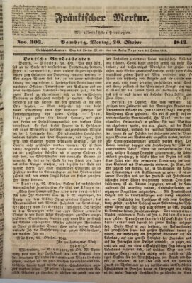 Fränkischer Merkur (Bamberger Zeitung) Montag 30. Oktober 1843