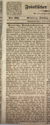 Fränkischer Merkur (Bamberger Zeitung) Sonntag 12. November 1843