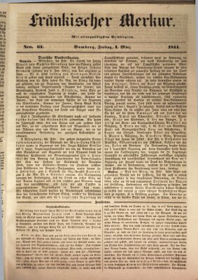 Fränkischer Merkur (Bamberger Zeitung) Freitag 1. März 1844