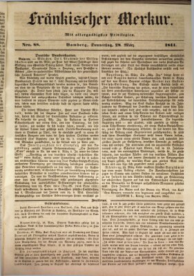 Fränkischer Merkur (Bamberger Zeitung) Donnerstag 28. März 1844