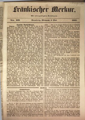 Fränkischer Merkur (Bamberger Zeitung) Mittwoch 1. Mai 1844