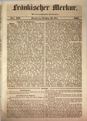 Fränkischer Merkur (Bamberger Zeitung) Dienstag 28. Mai 1844