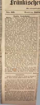 Fränkischer Merkur (Bamberger Zeitung) Samstag 14. Dezember 1844