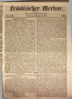 Fränkischer Merkur (Bamberger Zeitung) Sonntag 4. Mai 1845