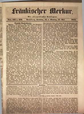 Fränkischer Merkur (Bamberger Zeitung) Sonntag 11. Mai 1845