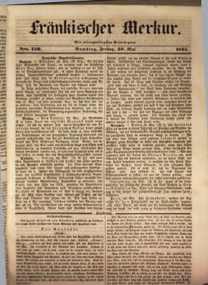 Fränkischer Merkur (Bamberger Zeitung) Freitag 30. Mai 1845