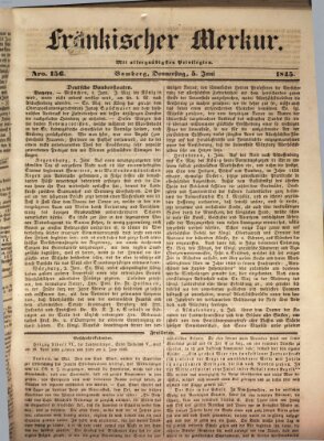 Fränkischer Merkur (Bamberger Zeitung) Donnerstag 5. Juni 1845