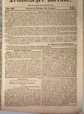 Fränkischer Merkur (Bamberger Zeitung) Dienstag 23. Dezember 1845