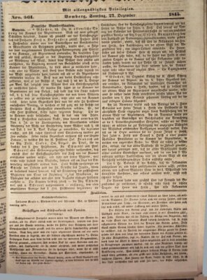 Fränkischer Merkur (Bamberger Zeitung) Samstag 27. Dezember 1845