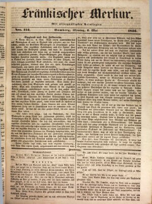 Fränkischer Merkur (Bamberger Zeitung) Montag 4. Mai 1846