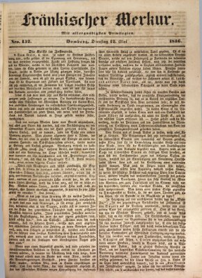 Fränkischer Merkur (Bamberger Zeitung) Dienstag 12. Mai 1846
