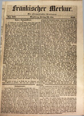 Fränkischer Merkur (Bamberger Zeitung) Freitag 22. Mai 1846