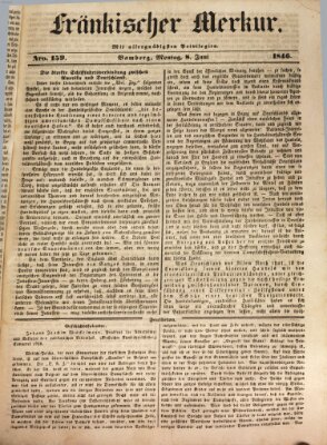 Fränkischer Merkur (Bamberger Zeitung) Montag 8. Juni 1846