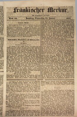 Fränkischer Merkur (Bamberger Zeitung) Donnerstag 14. Januar 1847