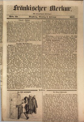 Fränkischer Merkur (Bamberger Zeitung) Montag 1. Februar 1847