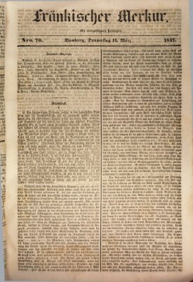 Fränkischer Merkur (Bamberger Zeitung) Donnerstag 11. März 1847