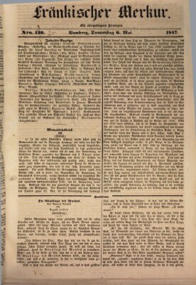 Fränkischer Merkur (Bamberger Zeitung) Donnerstag 6. Mai 1847