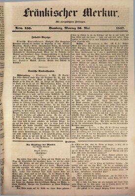 Fränkischer Merkur (Bamberger Zeitung) Montag 10. Mai 1847