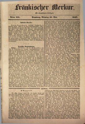 Fränkischer Merkur (Bamberger Zeitung) Montag 31. Mai 1847