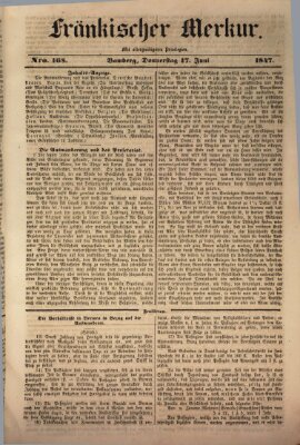 Fränkischer Merkur (Bamberger Zeitung) Donnerstag 17. Juni 1847