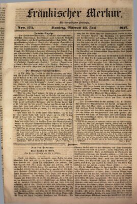 Fränkischer Merkur (Bamberger Zeitung) Mittwoch 23. Juni 1847