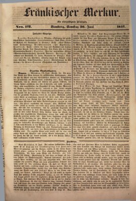 Fränkischer Merkur (Bamberger Zeitung) Samstag 26. Juni 1847