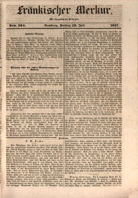 Fränkischer Merkur (Bamberger Zeitung) Freitag 23. Juli 1847