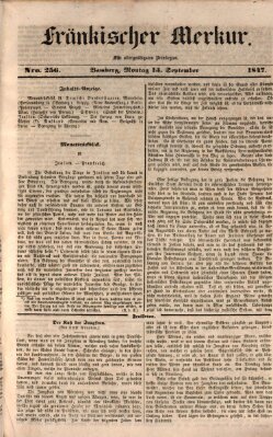 Fränkischer Merkur (Bamberger Zeitung) Montag 13. September 1847