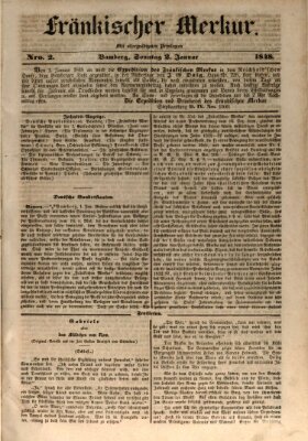 Fränkischer Merkur (Bamberger Zeitung) Sonntag 2. Januar 1848