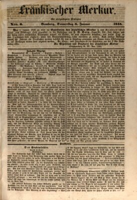 Fränkischer Merkur (Bamberger Zeitung) Donnerstag 6. Januar 1848