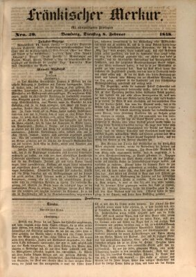 Fränkischer Merkur (Bamberger Zeitung) Dienstag 8. Februar 1848