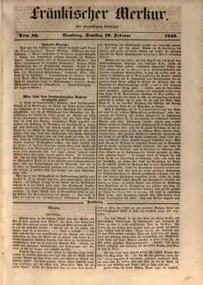 Fränkischer Merkur (Bamberger Zeitung) Samstag 19. Februar 1848