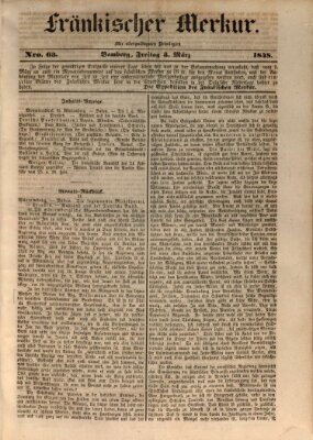 Fränkischer Merkur (Bamberger Zeitung) Freitag 3. März 1848