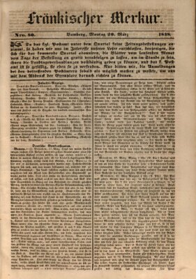 Fränkischer Merkur (Bamberger Zeitung) Montag 20. März 1848