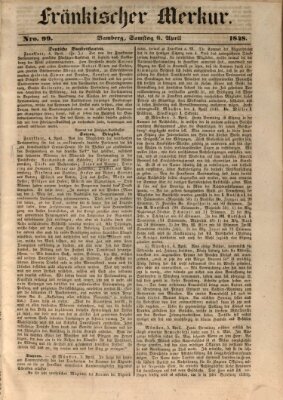 Fränkischer Merkur (Bamberger Zeitung) Samstag 8. April 1848