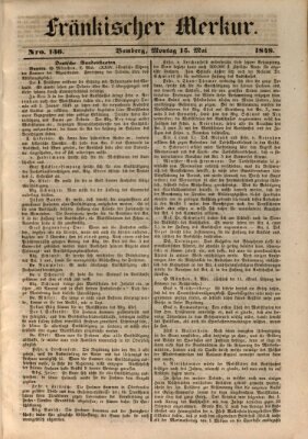 Fränkischer Merkur (Bamberger Zeitung) Montag 15. Mai 1848